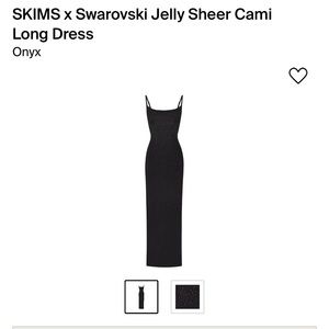 Skims X Swarovski Jelly Sheer Cami Long Dress